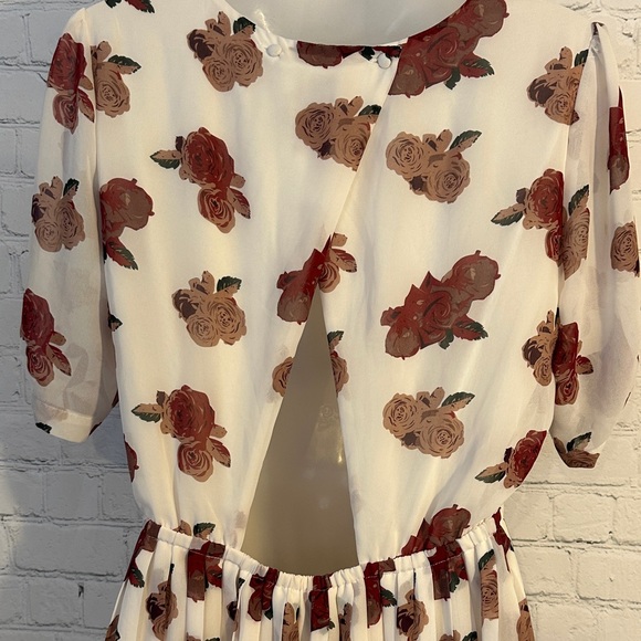 Anthropologie Pins and Needles Floral Print Pleated Dress - Picture 7 of 10